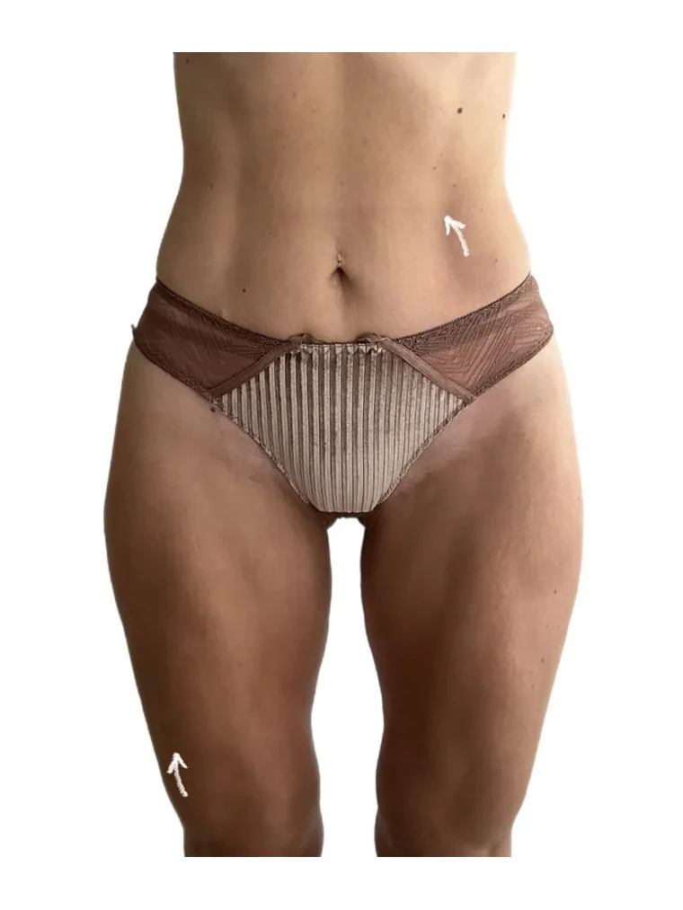После курса: живот и бёдра, вид спереди